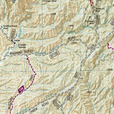 National Geographic 858 Bradshaw Mountains [Prescott National Forest] (west side) digital map