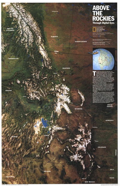 National Geographic Above The Rockies 1995 digital map