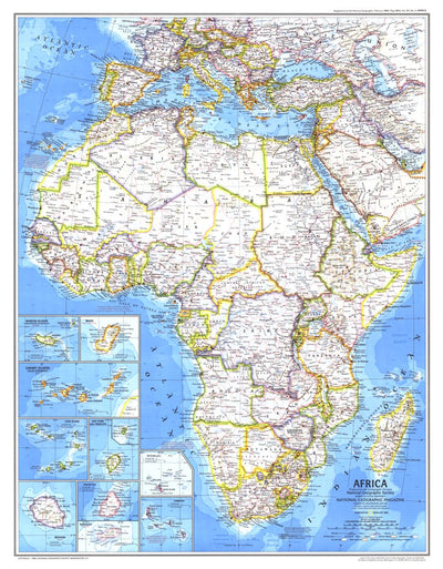 National Geographic Africa 1980 digital map