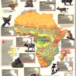 National Geographic Africa Threatened 1990 digital map