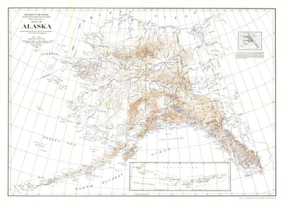 National Geographic Alaska 1904 digital map