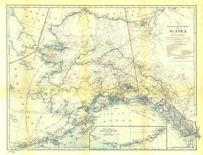 National Geographic Alaska 1918 digital map