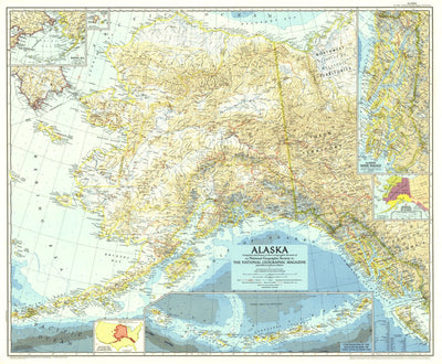 National Geographic Alaska 1956 digital map