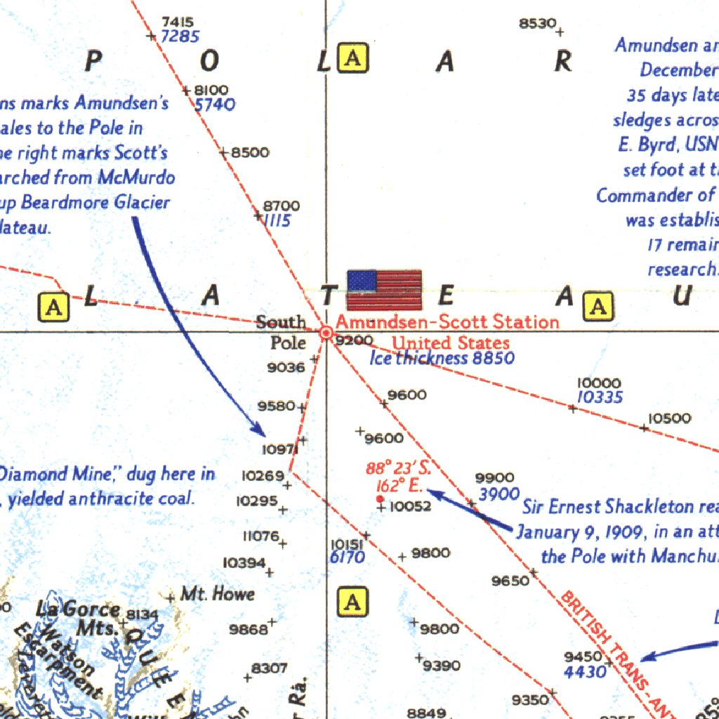 Antarctica 1962 Map by National Geographic | Avenza Maps