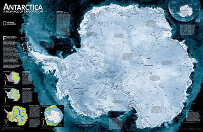 National Geographic Antarctica Satellite digital map