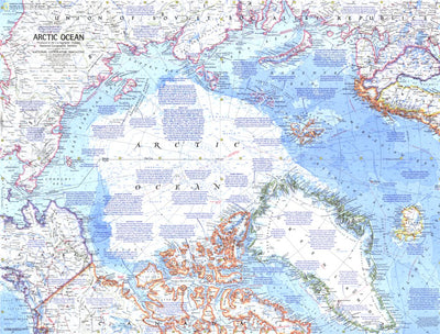 National Geographic Arctic Ocean 1971 digital map