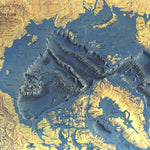 National Geographic Arctic Ocean Floor 1971 digital map