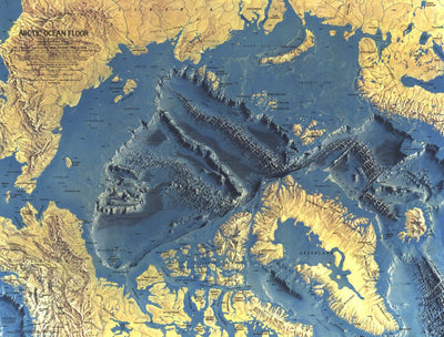 National Geographic Arctic Ocean Floor 1971 digital map