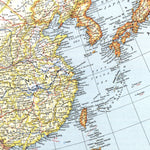 National Geographic Asia & Adjacent Areas 1942 digital map
