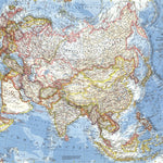 National Geographic Asia And Adjacent Areas Map 1959 digital map