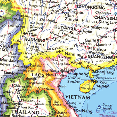 National Geographic Asia-Pacific 1989 digital map