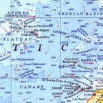 National Geographic Atlantic Ocean Floor 1968 digital map