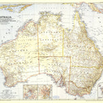 National Geographic Australia 1948 digital map