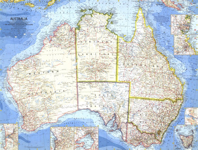 National Geographic Australia 1963 digital map