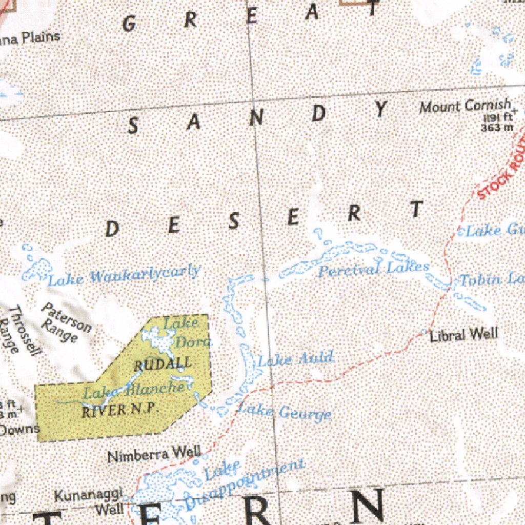 Of Rudall Rivers Australia 2000 Map by National Geographic | Avenza Maps