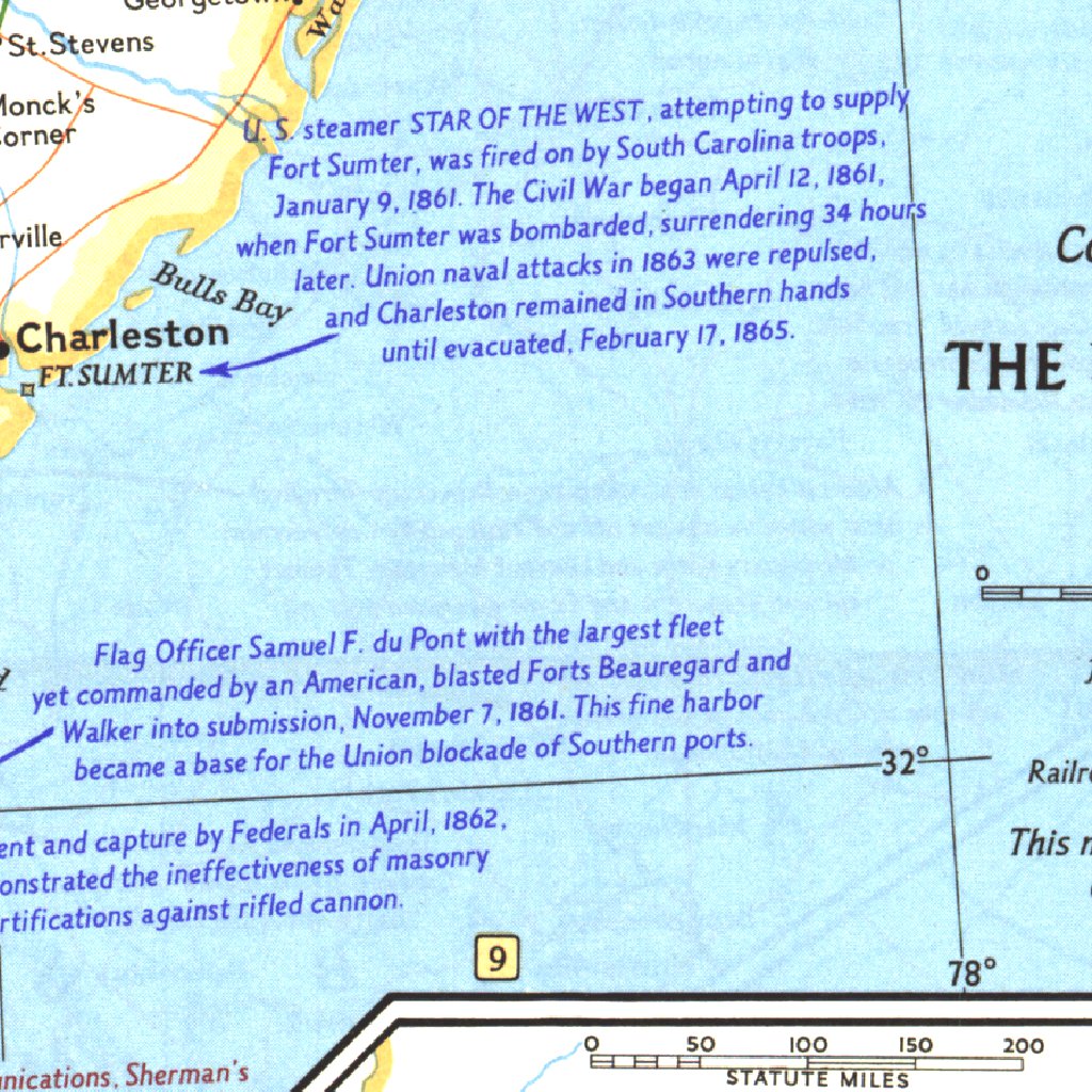 Battlefields Of The Civil War 1961 (1st Part) Map by National ...