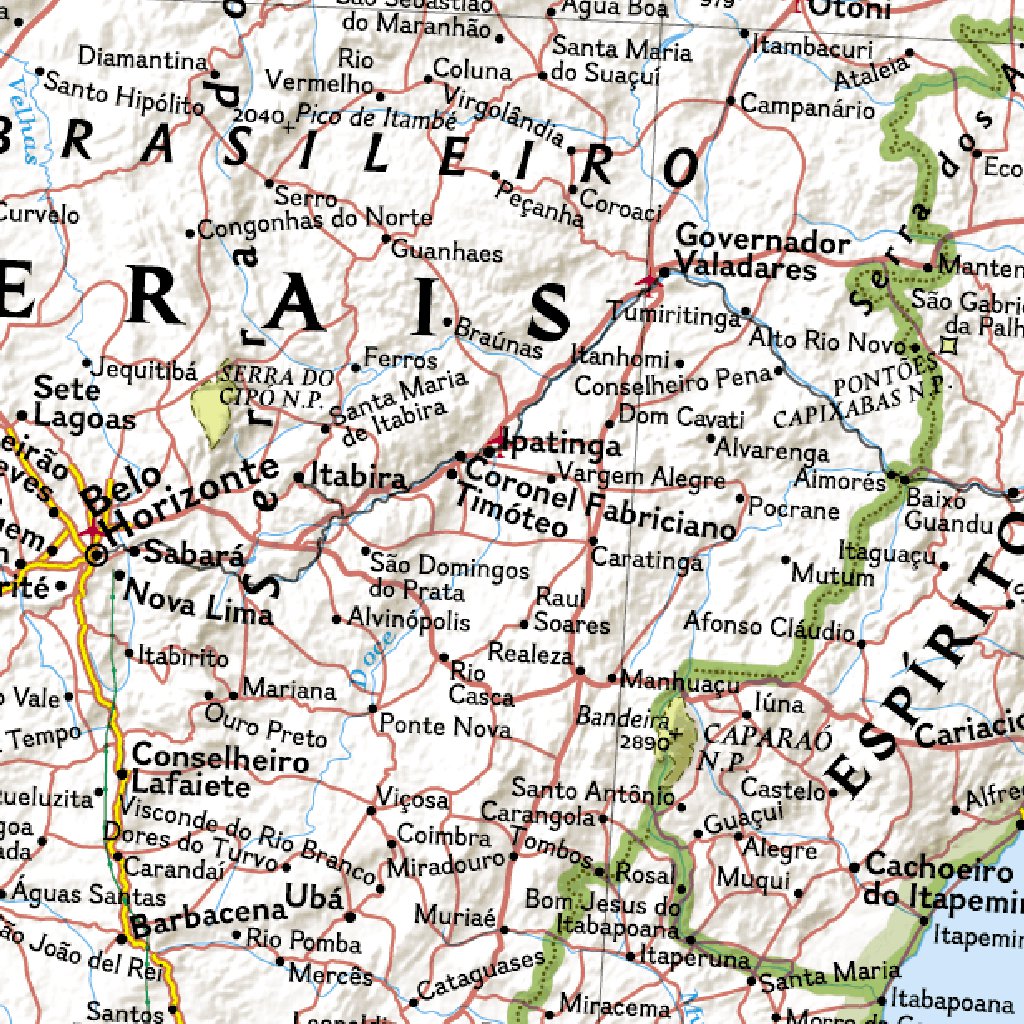 Brazil Classic Map by National Geographic | Avenza Maps