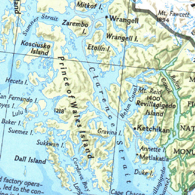 National Geographic British Columbia 1992 digital map