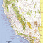 National Geographic California & Nevada 1974 digital map