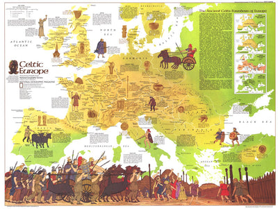 National Geographic Celtic Europe 1977 digital map