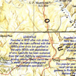 National Geographic Central Rockies 1984 Side 1 digital map