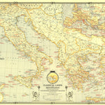 National Geographic Classical Lands Of The Mediterranean 1940 digital map