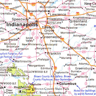 National Geographic Close-up: U.S.A. Illinois, Indiana, Ohio, Kentucky 1977 digital map