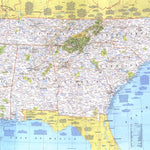 National Geographic Close-up: U.S.A. The Southeast 1975 digital map
