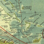 National Geographic Countries Of The Caribbean 1922 digital map