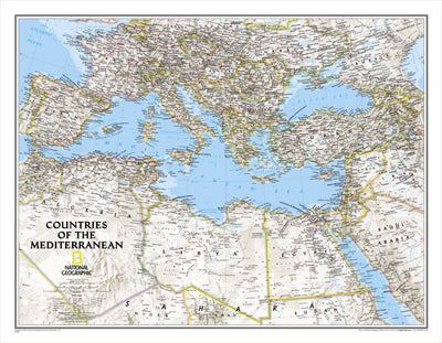 National Geographic Countries of the Mediterranean Classic digital map