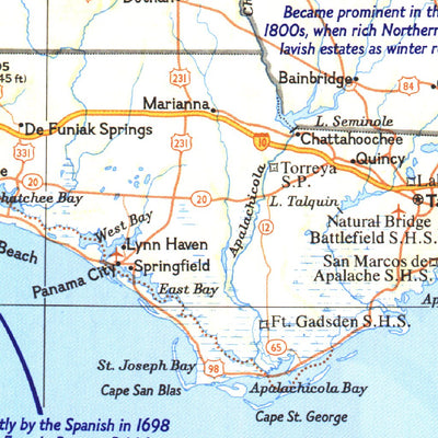 National Geographic Deep South 1983 digital map
