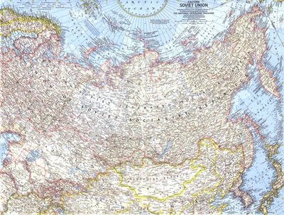 National Geographic Eastern Soviet Union 1967 digital map