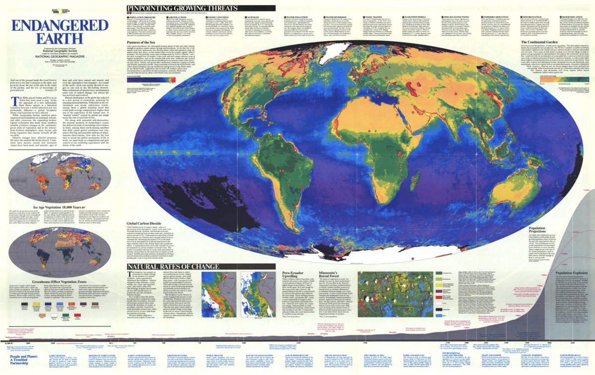 Endangered Earth Map by National Geographic | Avenza Maps