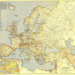 National Geographic Europe & The Mediterranean 1938 digital map