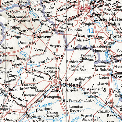 National Geographic France, Belgium, & The Netherlands Classic digital map