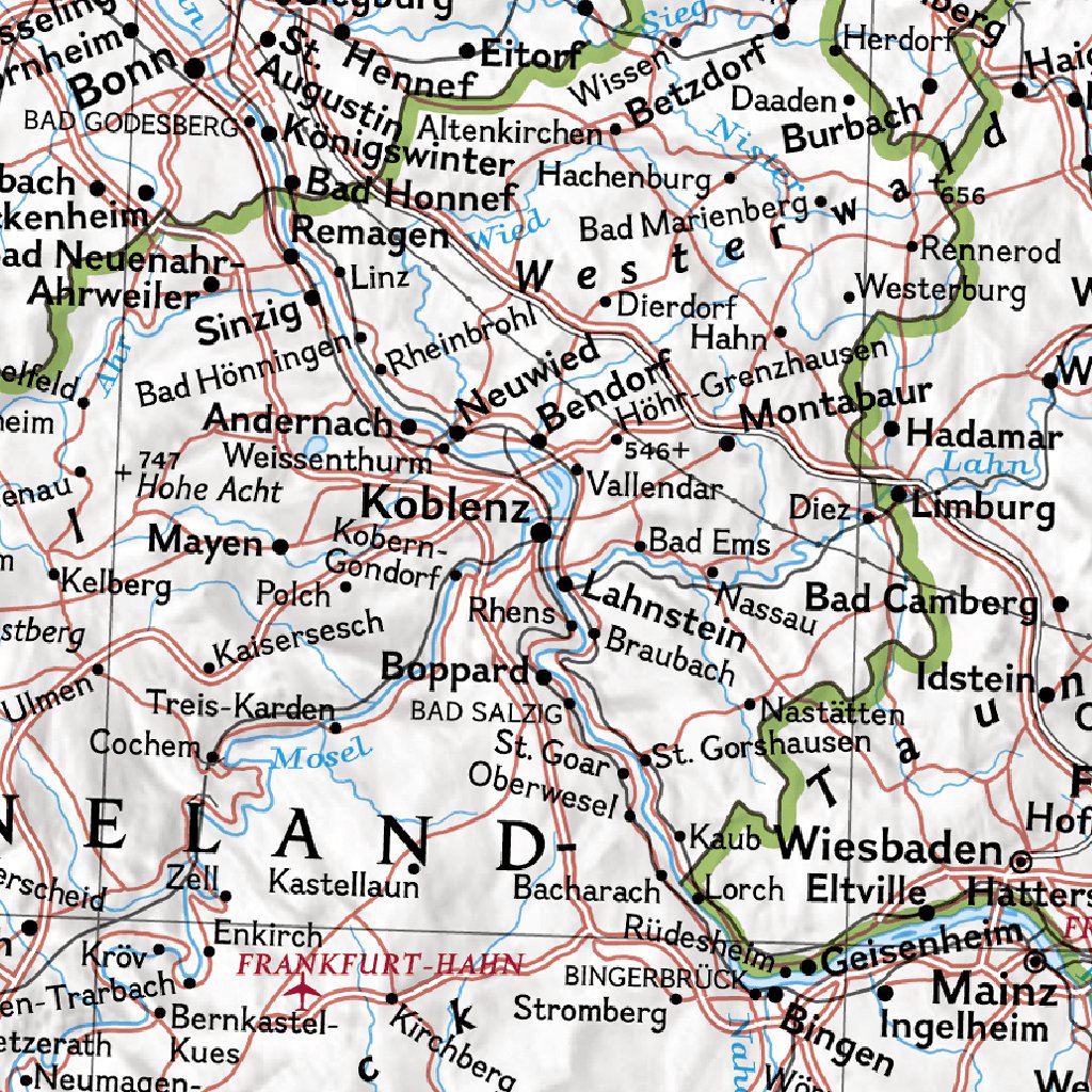Germany Map Digital Germany Classic Map by National Geographic | Avenza Maps