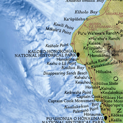 National Geographic Hawaii digital map