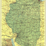 National Geographic Illinois 1931 digital map