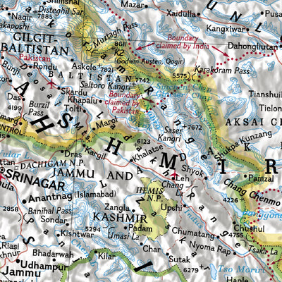 National Geographic India Classic digital map