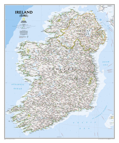National Geographic Ireland Classic digital map