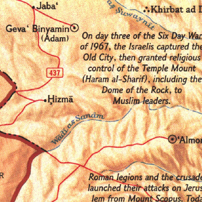 National Geographic Jerusalem 1996 digital map