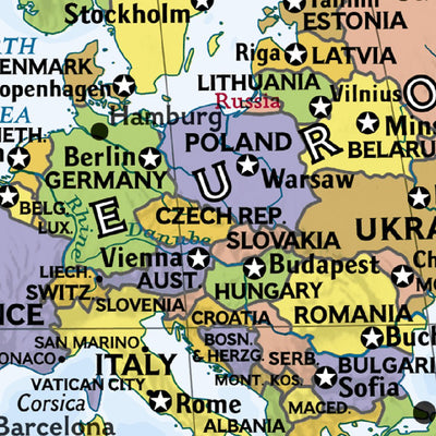 National Geographic Kids Political World Education (Grades 6-12) digital map