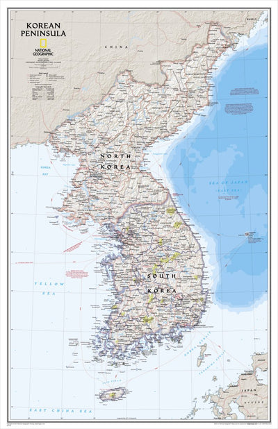 National Geographic Korean Peninsula Classic digital map