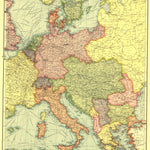 National Geographic New Balkan States & Central Europe 1914 digital map