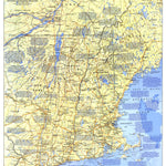 National Geographic New England 1987 digital map