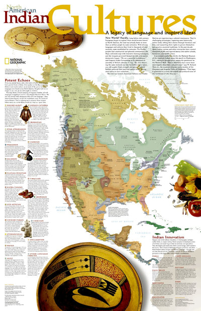 National Geographic North American Indian Cultures digital map