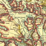 National Geographic North Pole Regions 1907 digital map