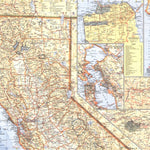 National Geographic Northern California 1966 digital map