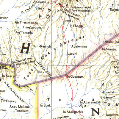 National Geographic Northwestern Africa 1966 digital map