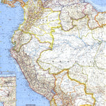 National Geographic Northwestern South America 1964 digital map
